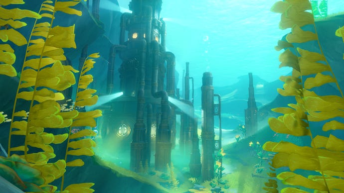The underwater Fortress of Meropide in Genshin Impact's 4.1 update